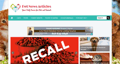 Desktop Screenshot of petnewsarticles.com