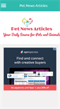 Mobile Screenshot of petnewsarticles.com