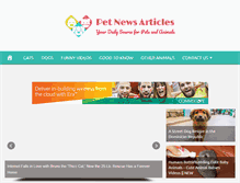 Tablet Screenshot of petnewsarticles.com